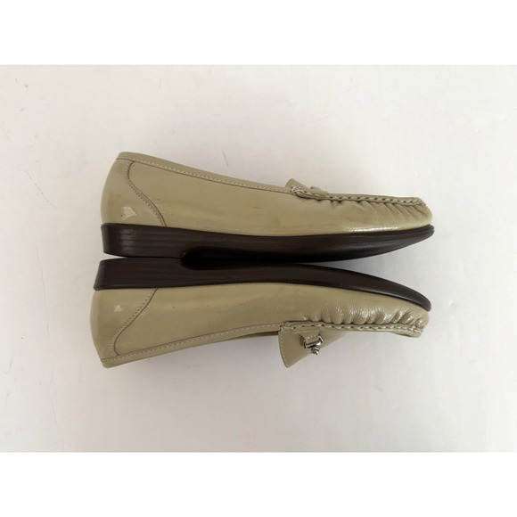 SAS Tripad-Moc Metro Loafers 8W Beige Patent Leather Horsebit Comfort Walk - Picture 8 of 11
